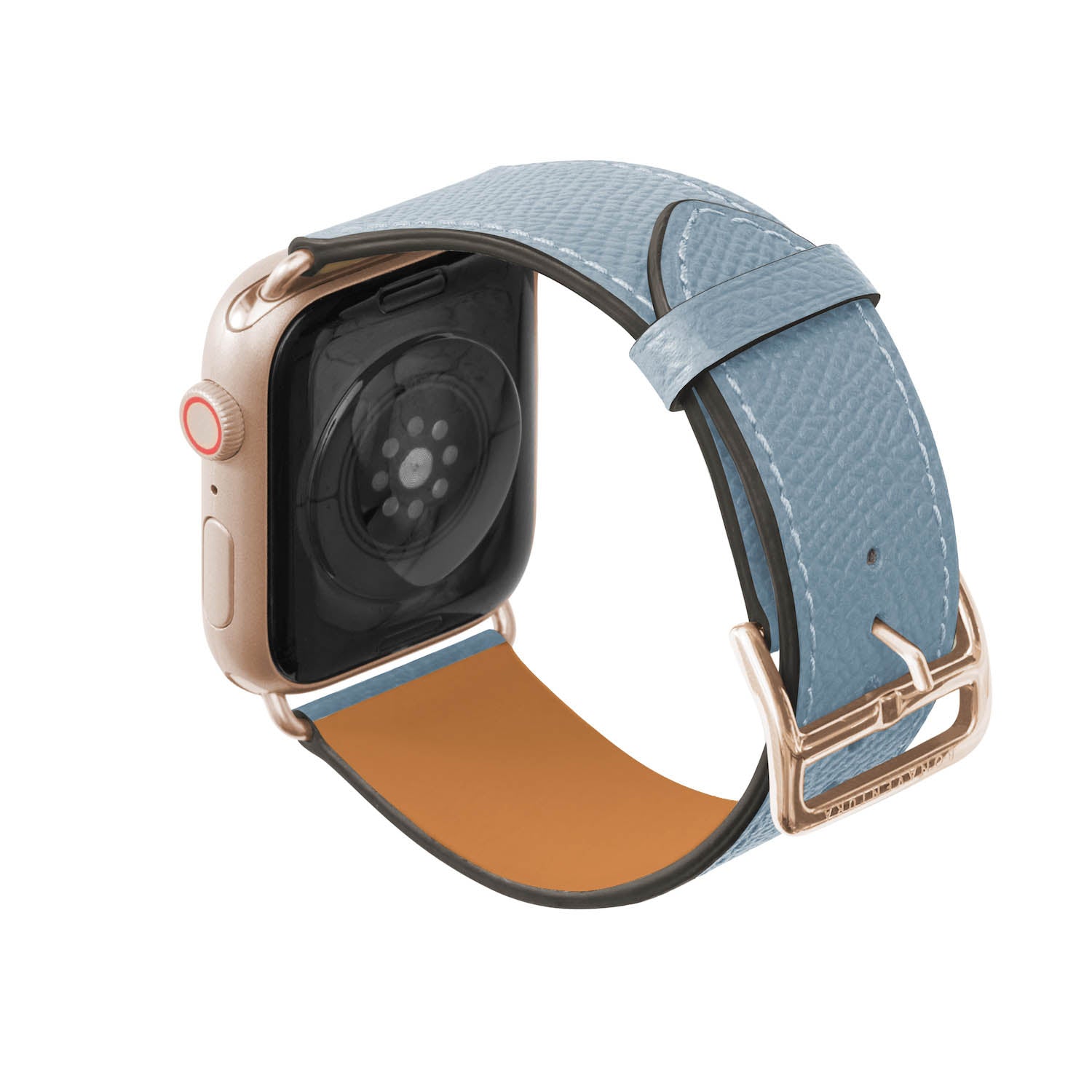 สายหนัง Apple Watch Noblessa [42mm/44mm/45mm/49mm, ขนาด M/L] (อะแดปเตอร์: สีทอง)