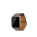 노브레사 Apple Watch 가죽 밴드【42 mm/44 mm/45 mm/49 mm, M/L 사이즈】 (어댑터：골드)