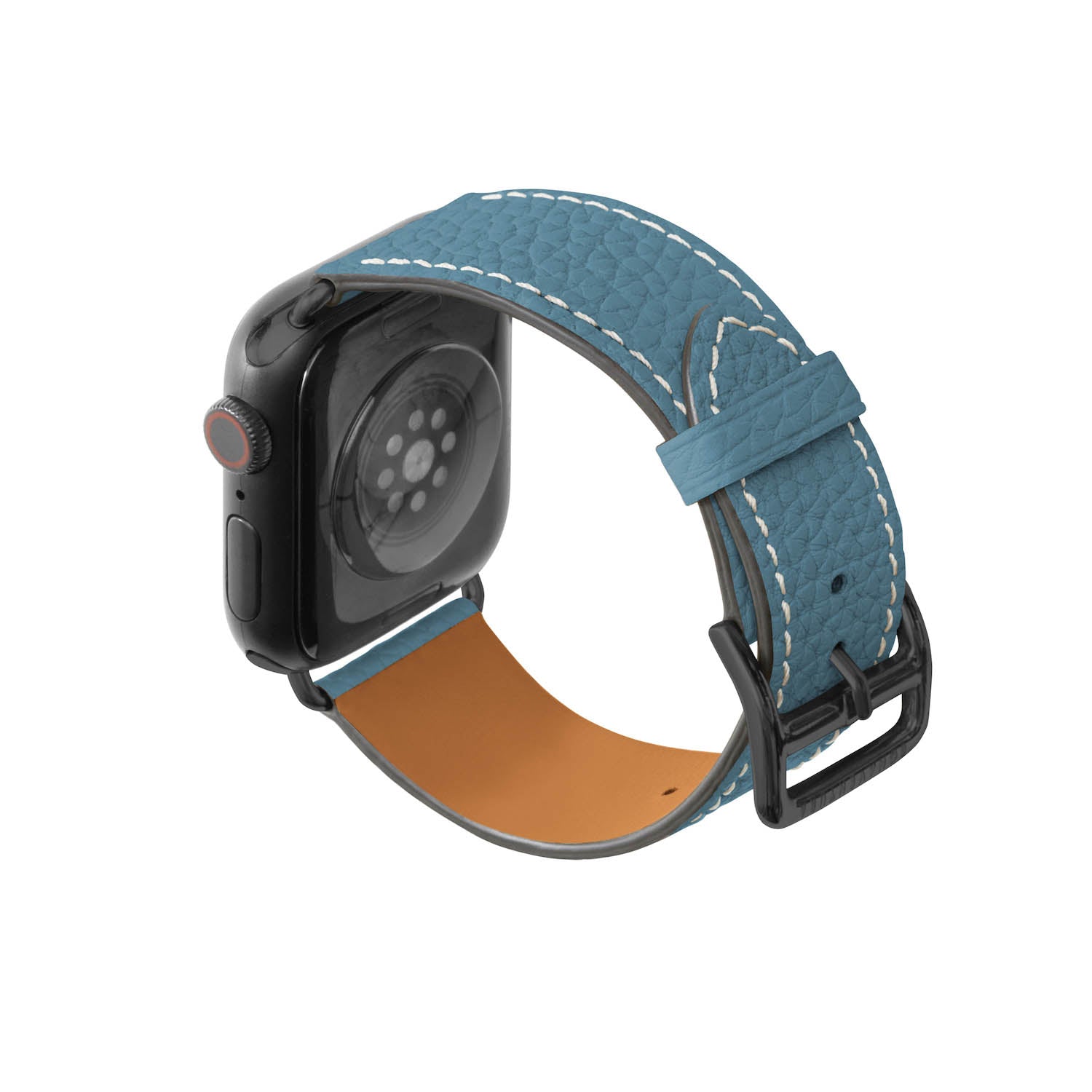 Apple Watch 가죽 밴드【38 mm/40 mm/41 mm, M/L 사이즈】 (어댑터：블랙)