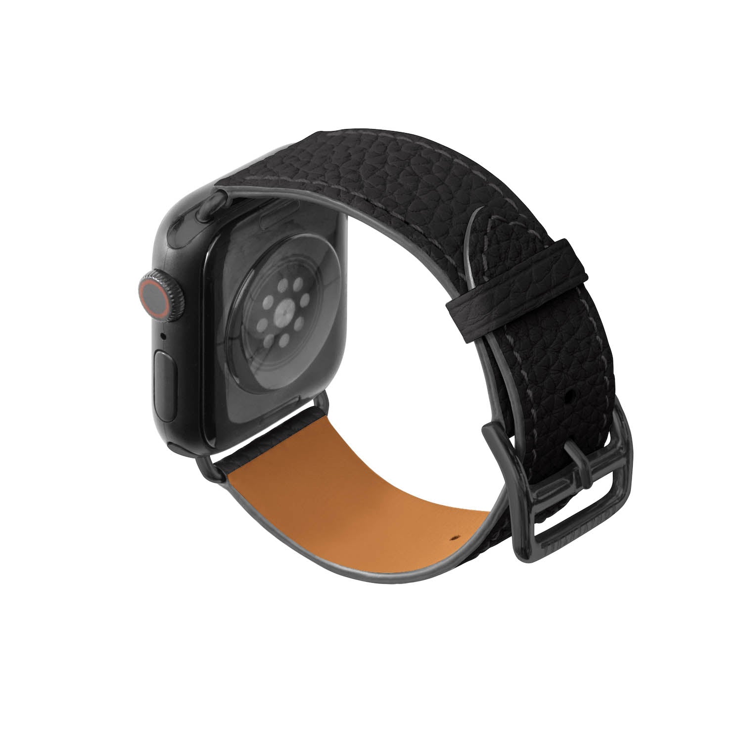 Apple Watch 가죽 밴드【38 mm/40 mm/41 mm, M/L 사이즈】 (어댑터：블랙)