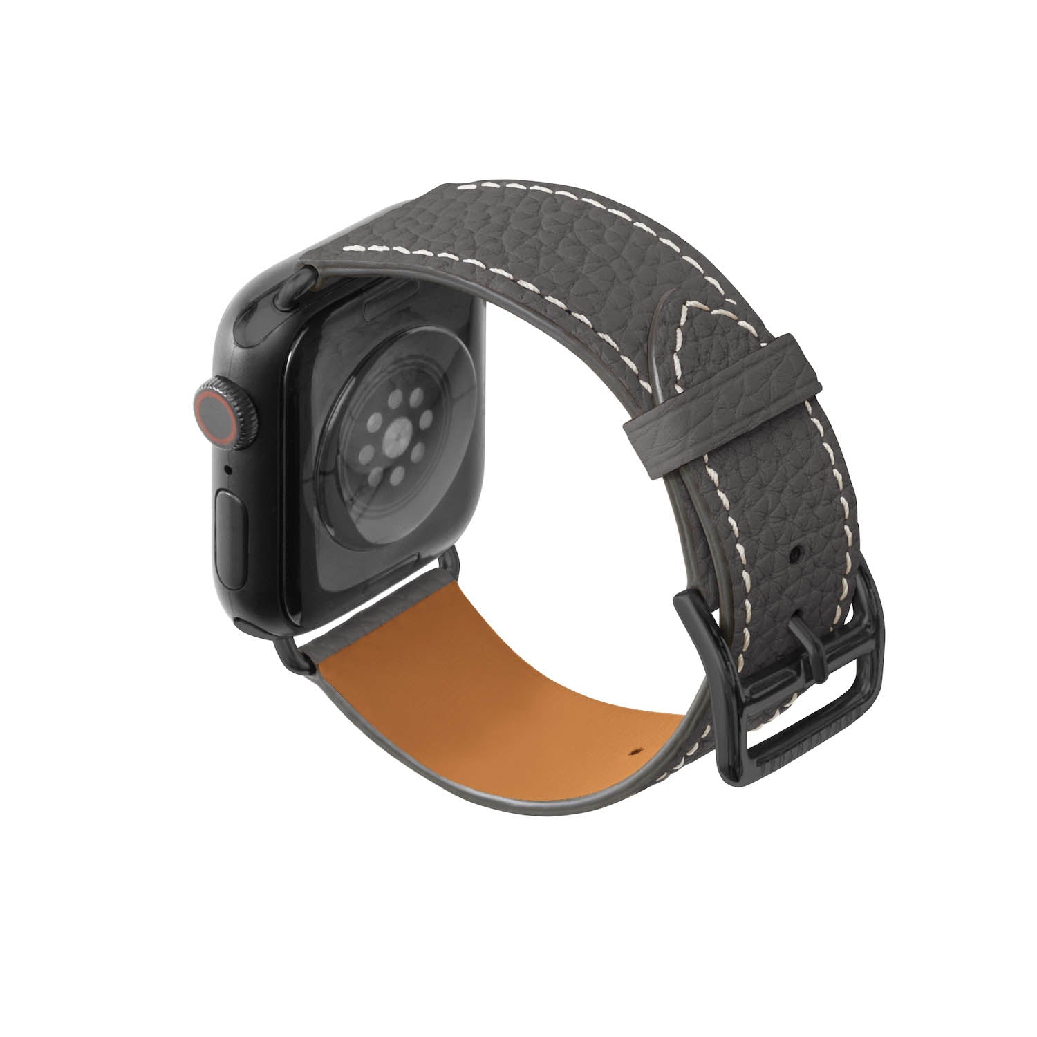 Apple Watch 가죽 밴드【38 mm/40 mm/41 mm, M/L 사이즈】 (어댑터：블랙)