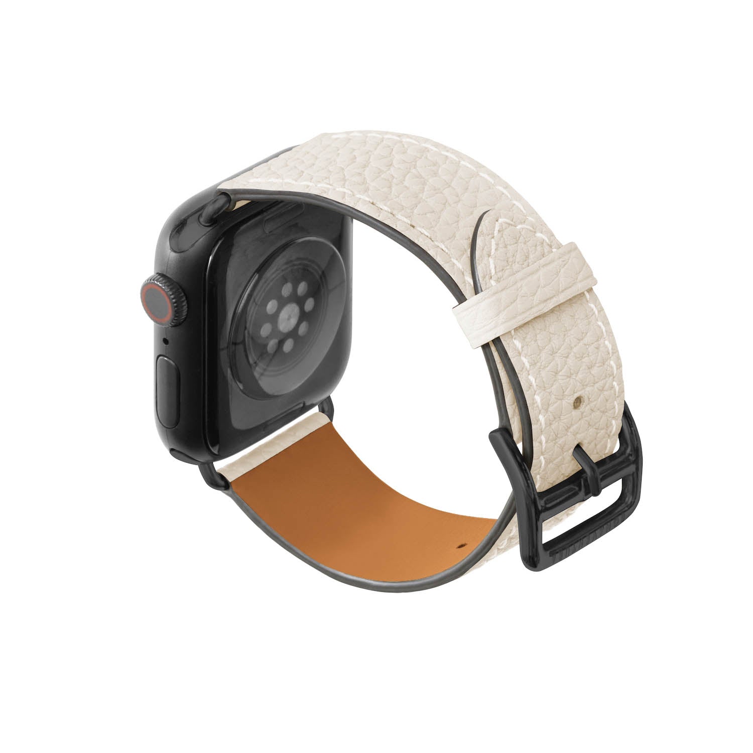 Apple Watch 가죽 밴드【38 mm/40 mm/41 mm, M/L 사이즈】 (어댑터：블랙)