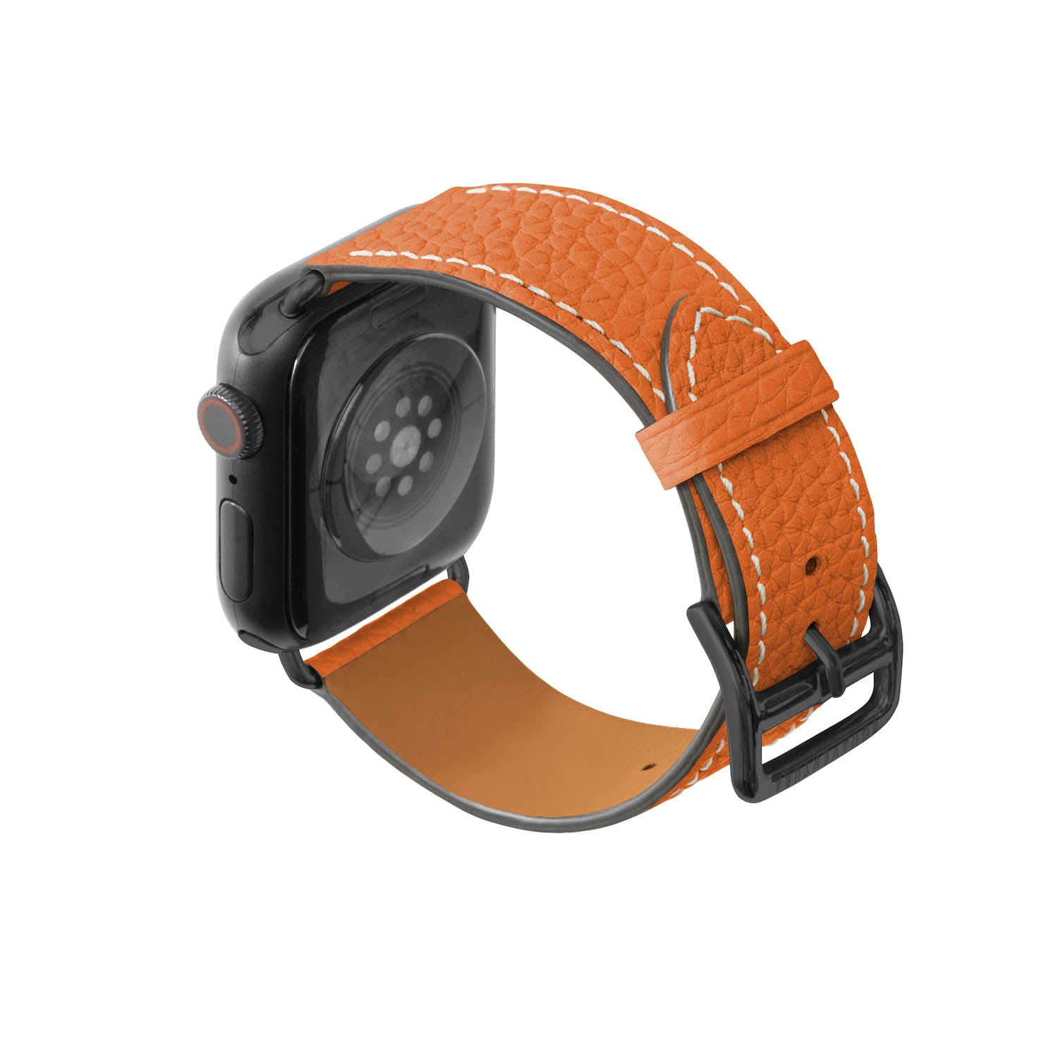 Apple Watch 가죽 밴드【38 mm/40 mm/41 mm, M/L 사이즈】 (어댑터：블랙)