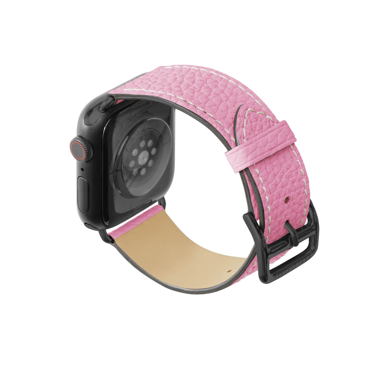 Apple Watch 가죽 밴드【38 mm/40 mm/41 mm, M/L 사이즈】 (어댑터：블랙)