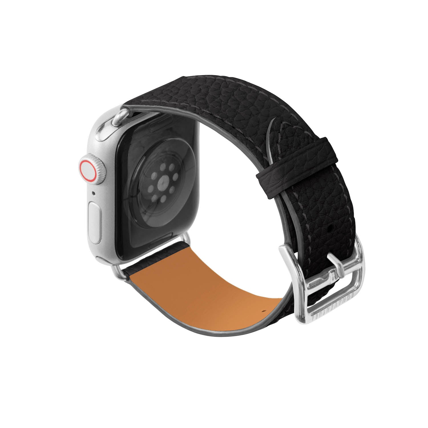 Apple Watch 가죽 밴드【38 mm/40 mm/41 mm, M/L 사이즈】 (어댑터：실버)