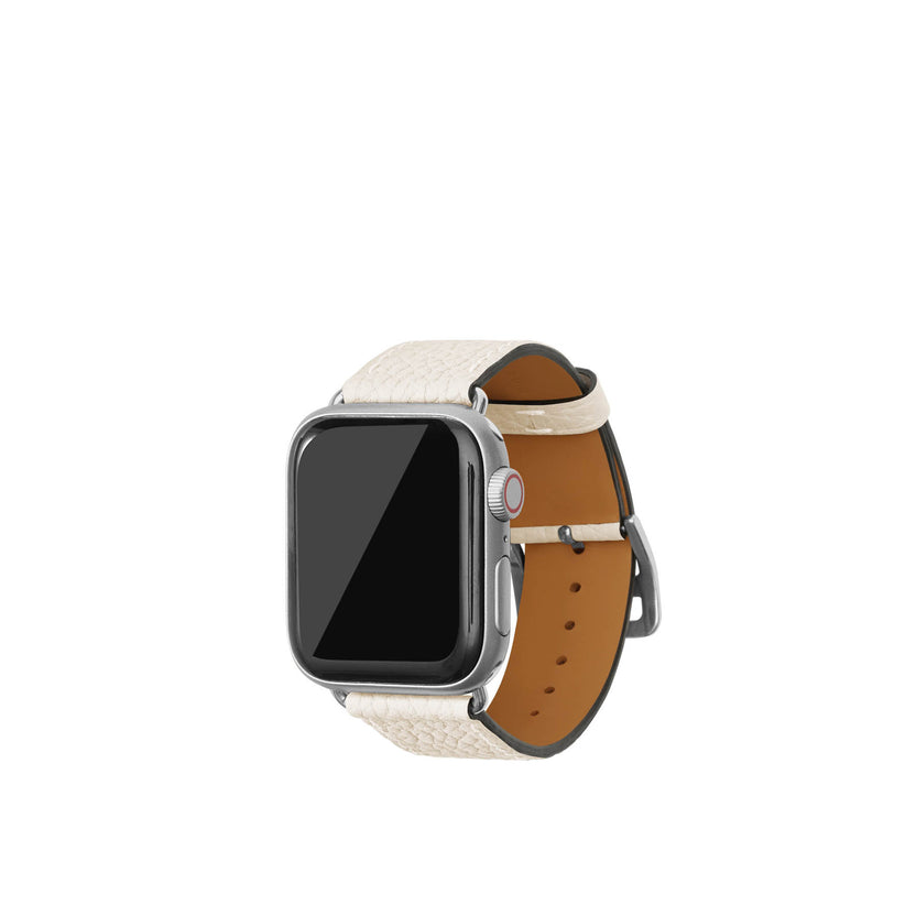 Bottalato Leather Apple Watch Band M/l 38/40/41mm (Silver Adapter)
