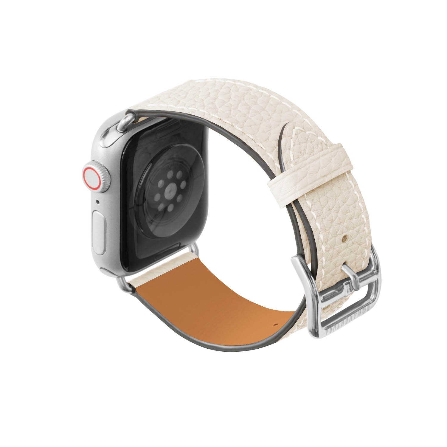 Apple Watch 가죽 밴드【38 mm/40 mm/41 mm, M/L 사이즈】 (어댑터：실버)