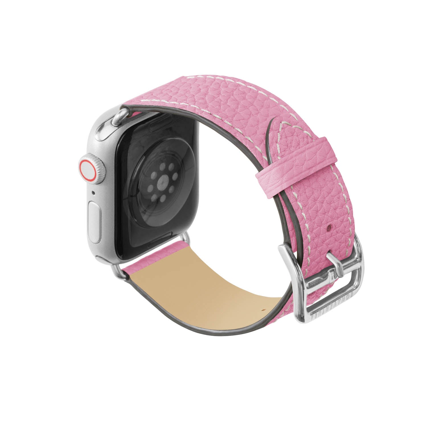 Apple Watch 가죽 밴드【38 mm/40 mm/41 mm, M/L 사이즈】 (어댑터：실버)