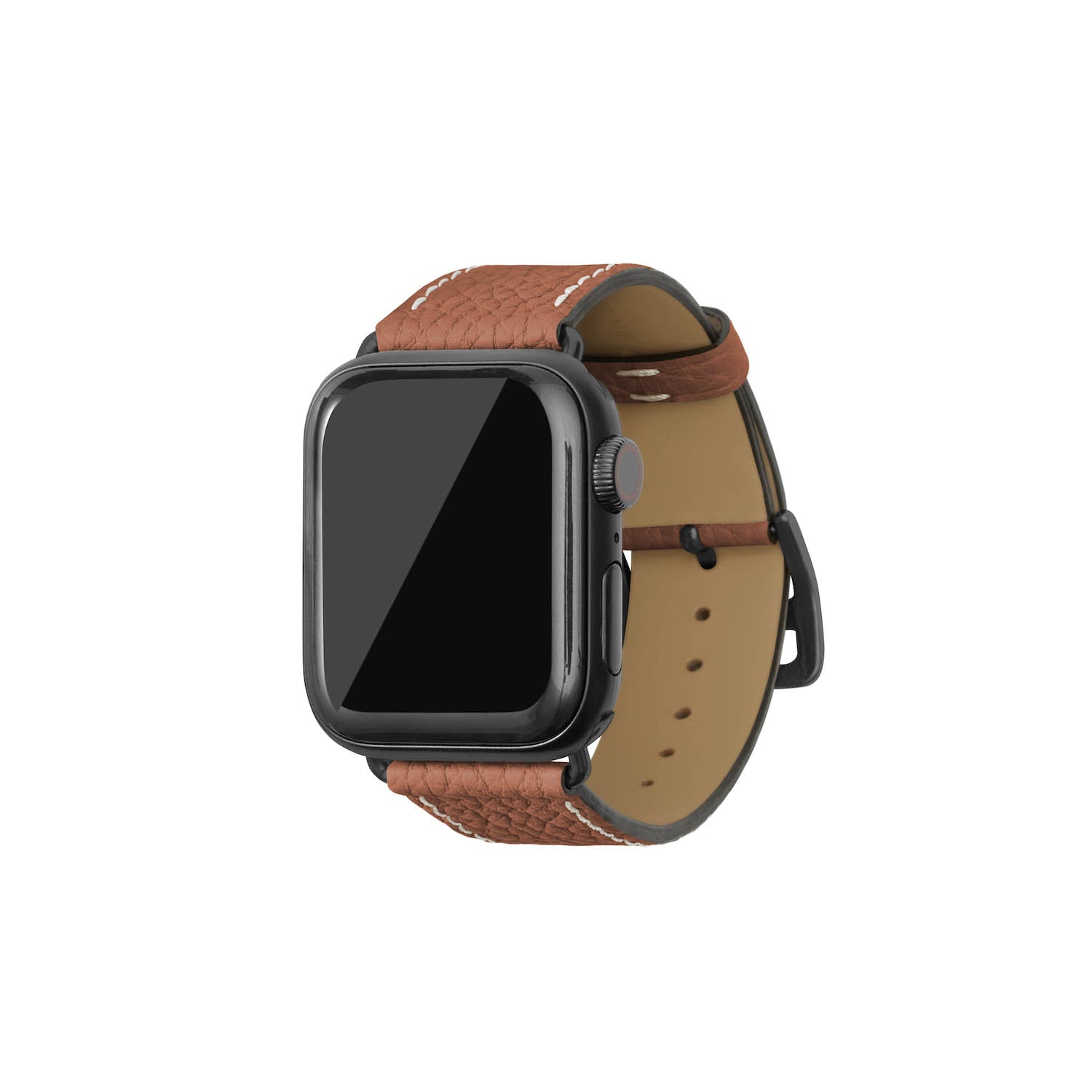 Apple Watch レザーバンド【38mm/40mm/41mm, S/Mサイズ】 (アダプター：ブラック)