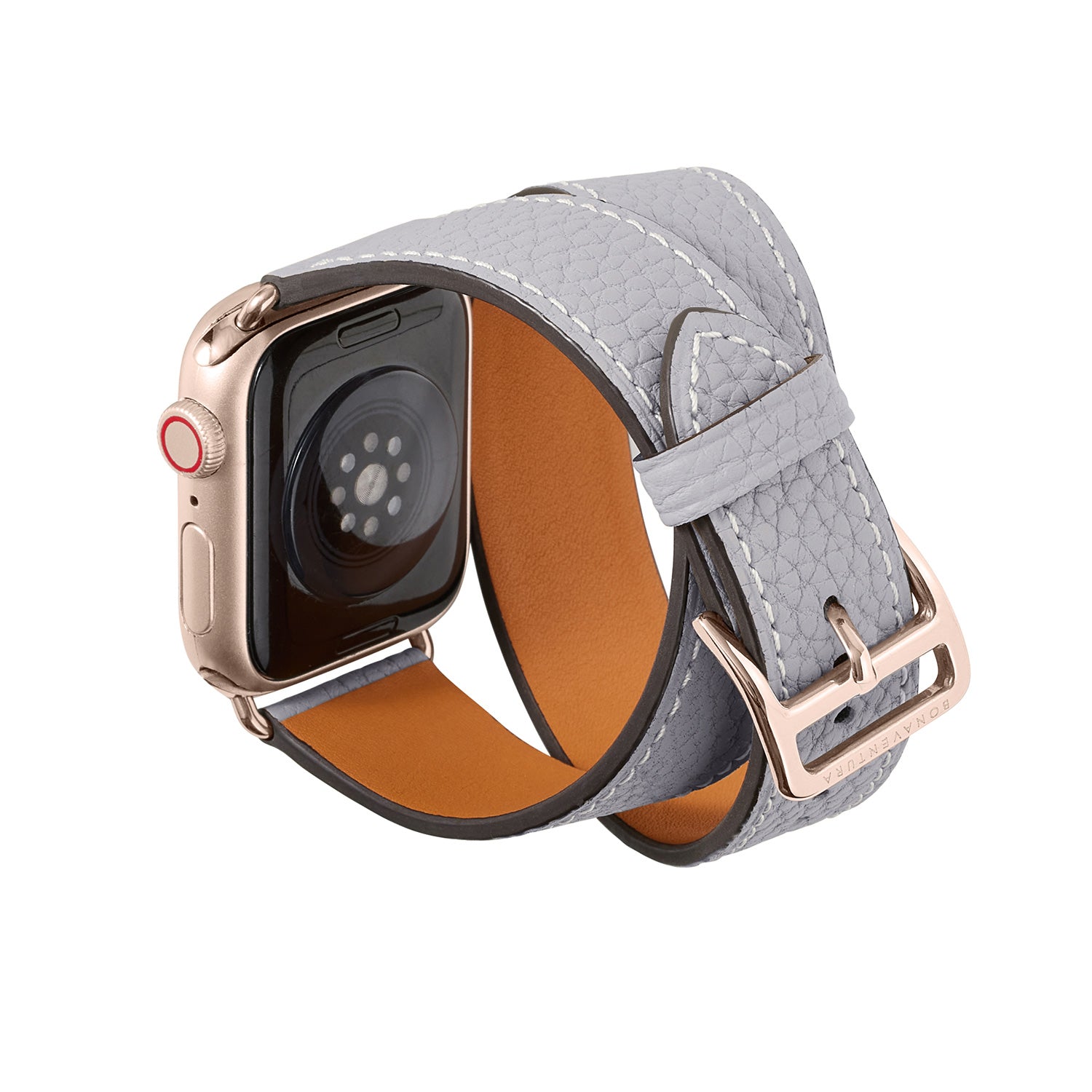 더블 투르 Apple Watch 레더 밴드 슈링크 레더【38 mm/40 mm/41 mm】 (어댑터：골드)