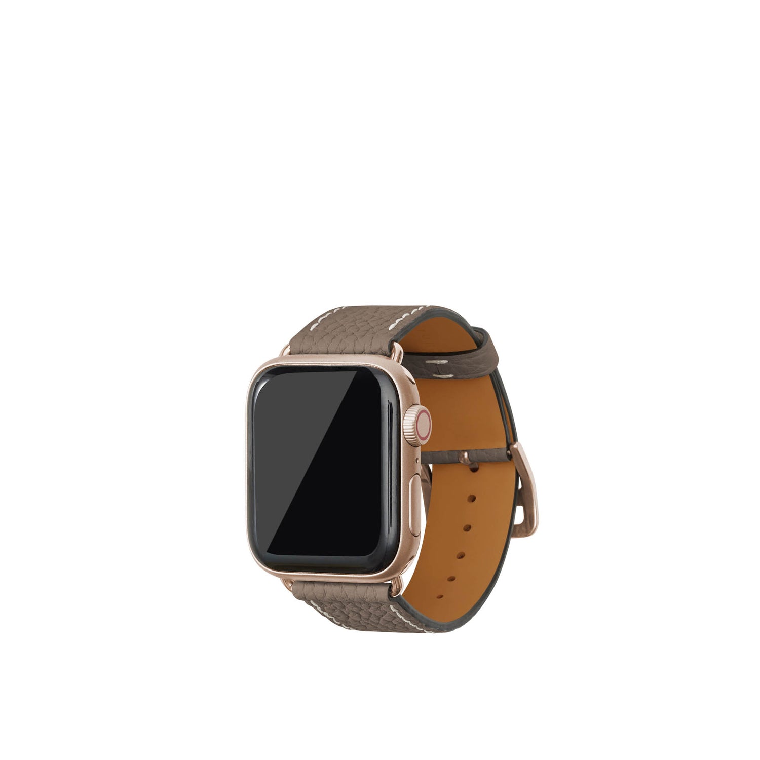 Shrink Leather Apple Watch Band S/M 38/40/41mm (Gold Adapter)