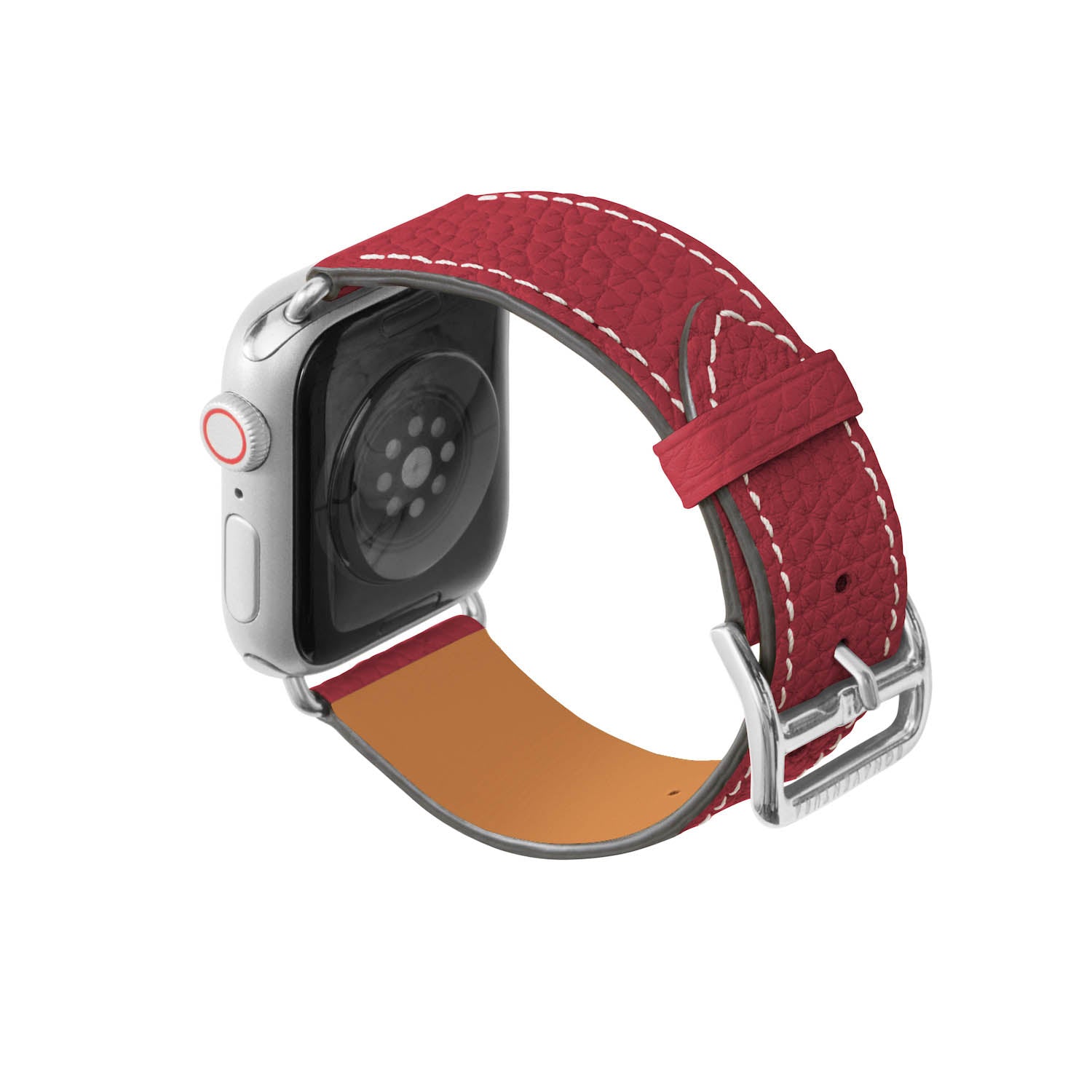 Apple Watch 가죽 밴드【38 mm/40 mm/41 mm, S/M 사이즈】 (어댑터：실버)