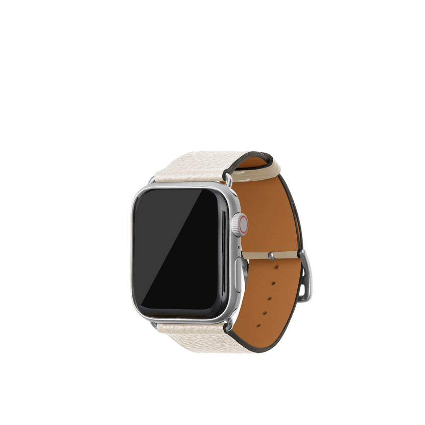 Nobile Leather Apple Watch Band M/l 42/44/45/49mm (Silver Adapter)