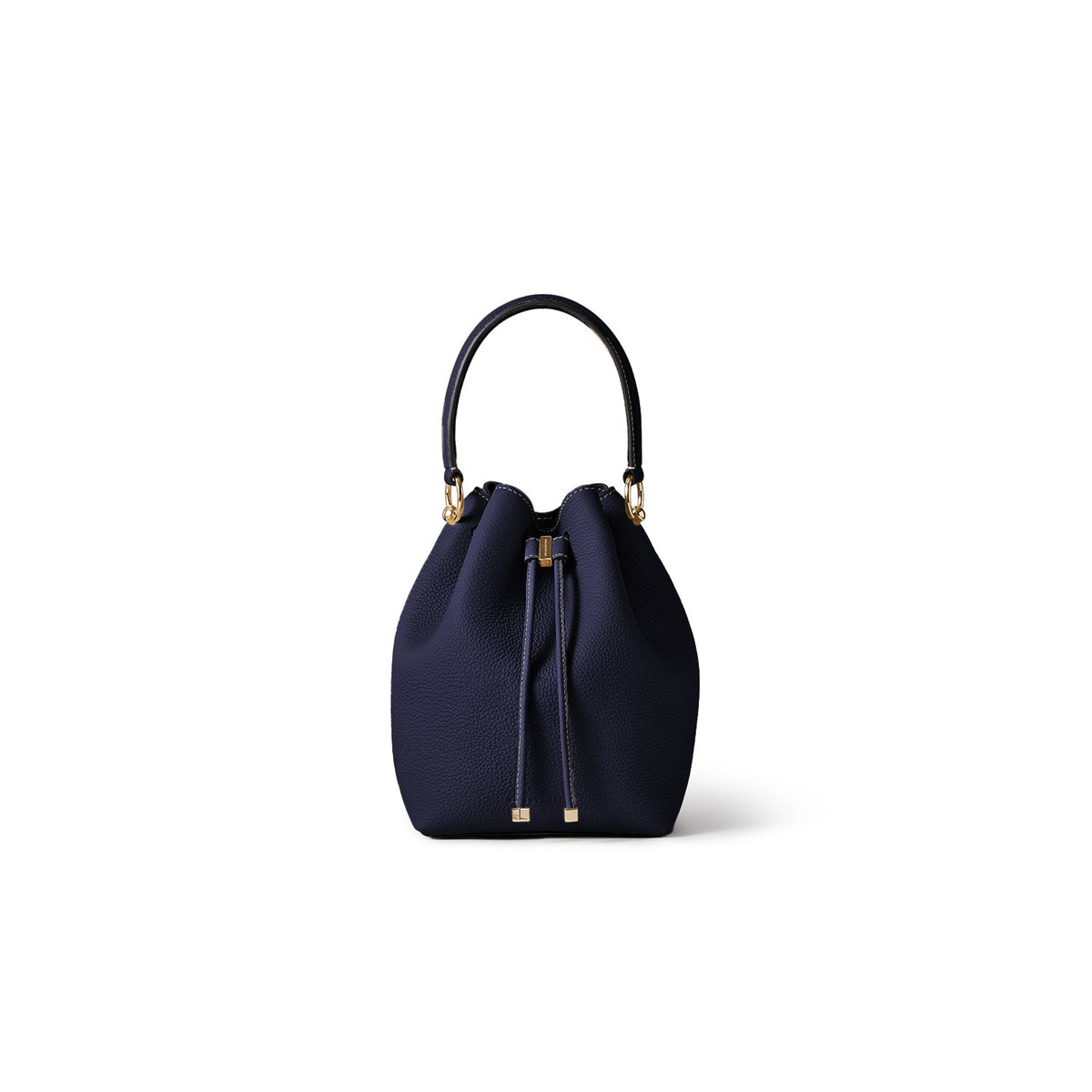 Angelica Bucket Bag Shrink Leather (Navy)