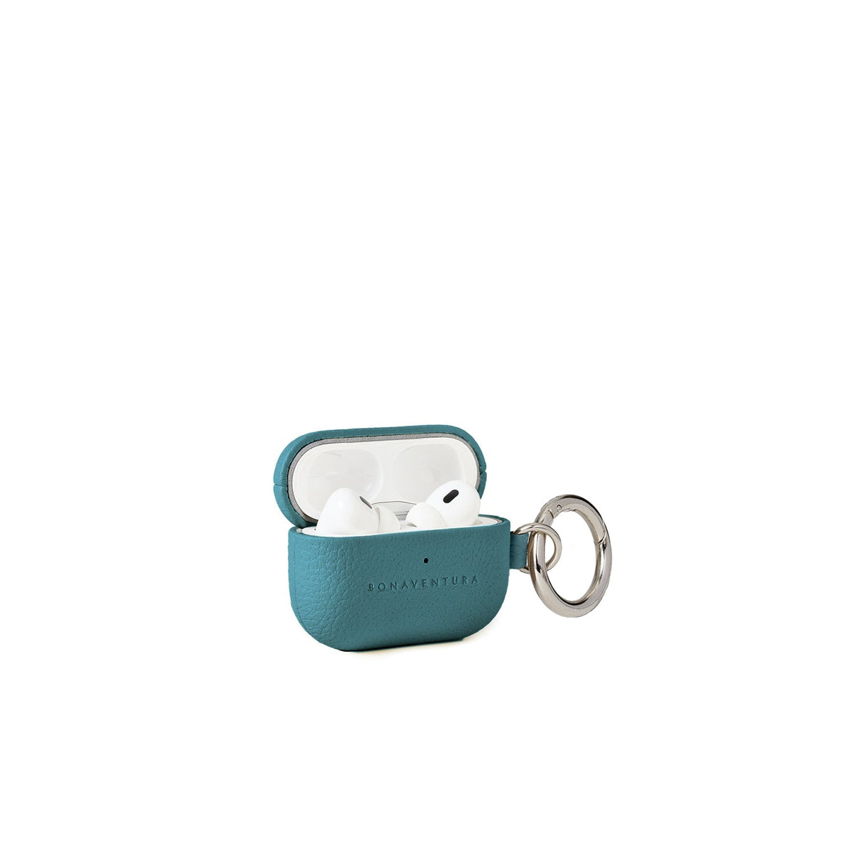 AirPods Case with Ring Shrink Leather (Blue Cyan - Pro 2nd Gen)