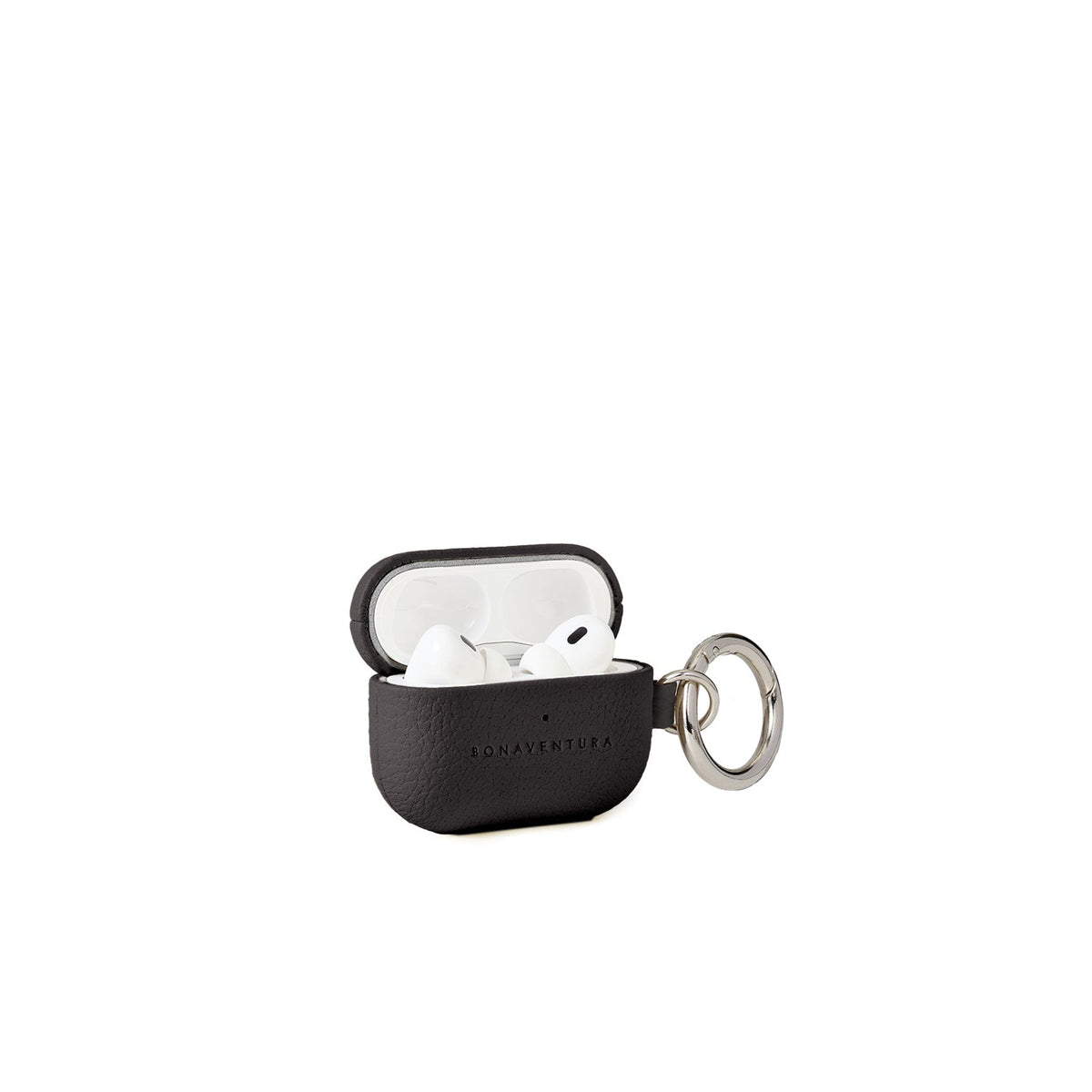 AirPods Case with Ring Shrink Leather (Black - Pro 2nd Gen)