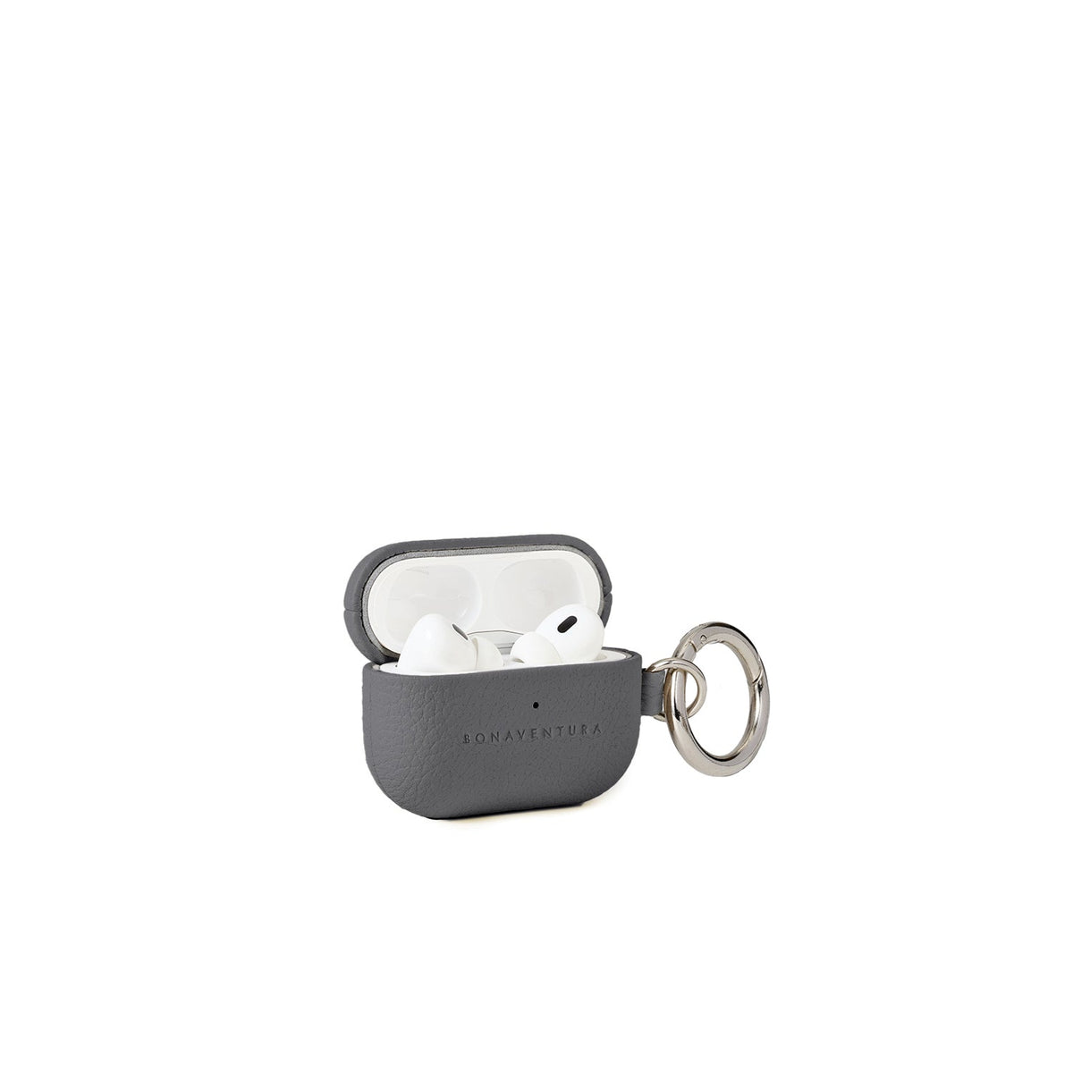 AirPods Case with Ring Shrink Leather (Charcoal Gray - Pro 2nd Gen)