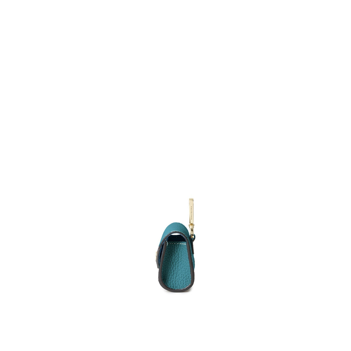 Flap AirPods Case with Hook Shrink Leather (Blue Cyan)