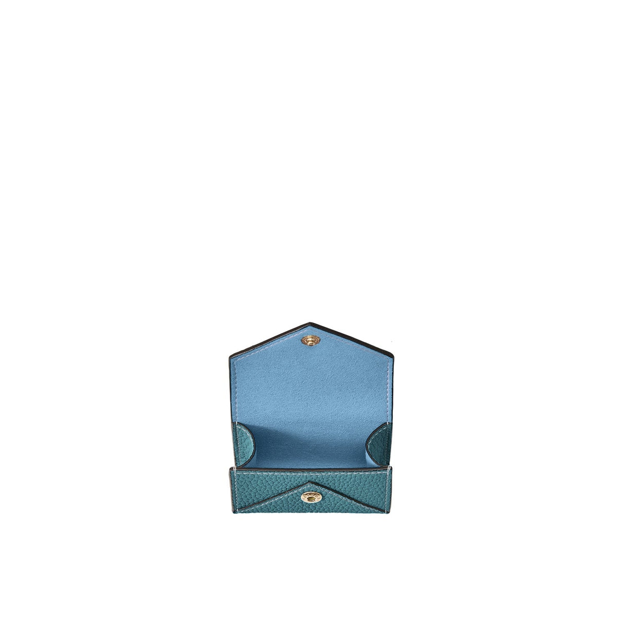 Flap AirPods Case with Hook Shrink Leather (Blue Cyan)