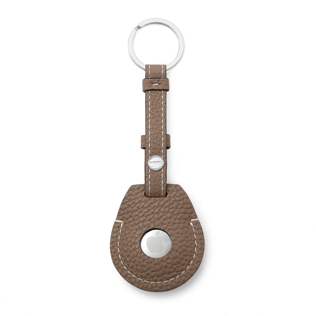 AirTag Keyring Shrink Leather (Etoupe)