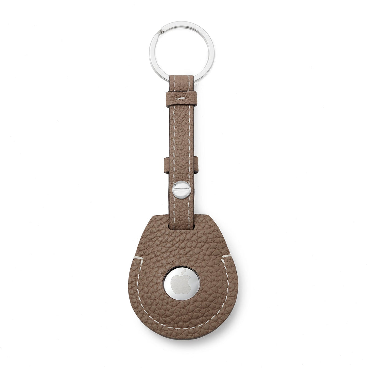 AirTag Keyring Shrink Leather (Etoupe)