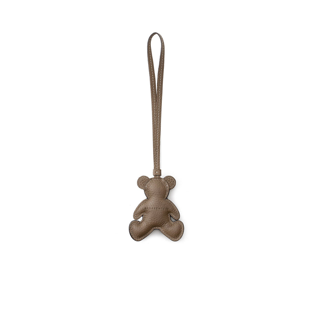 Animal Charm Bear Shrink Leather (Etoupe)