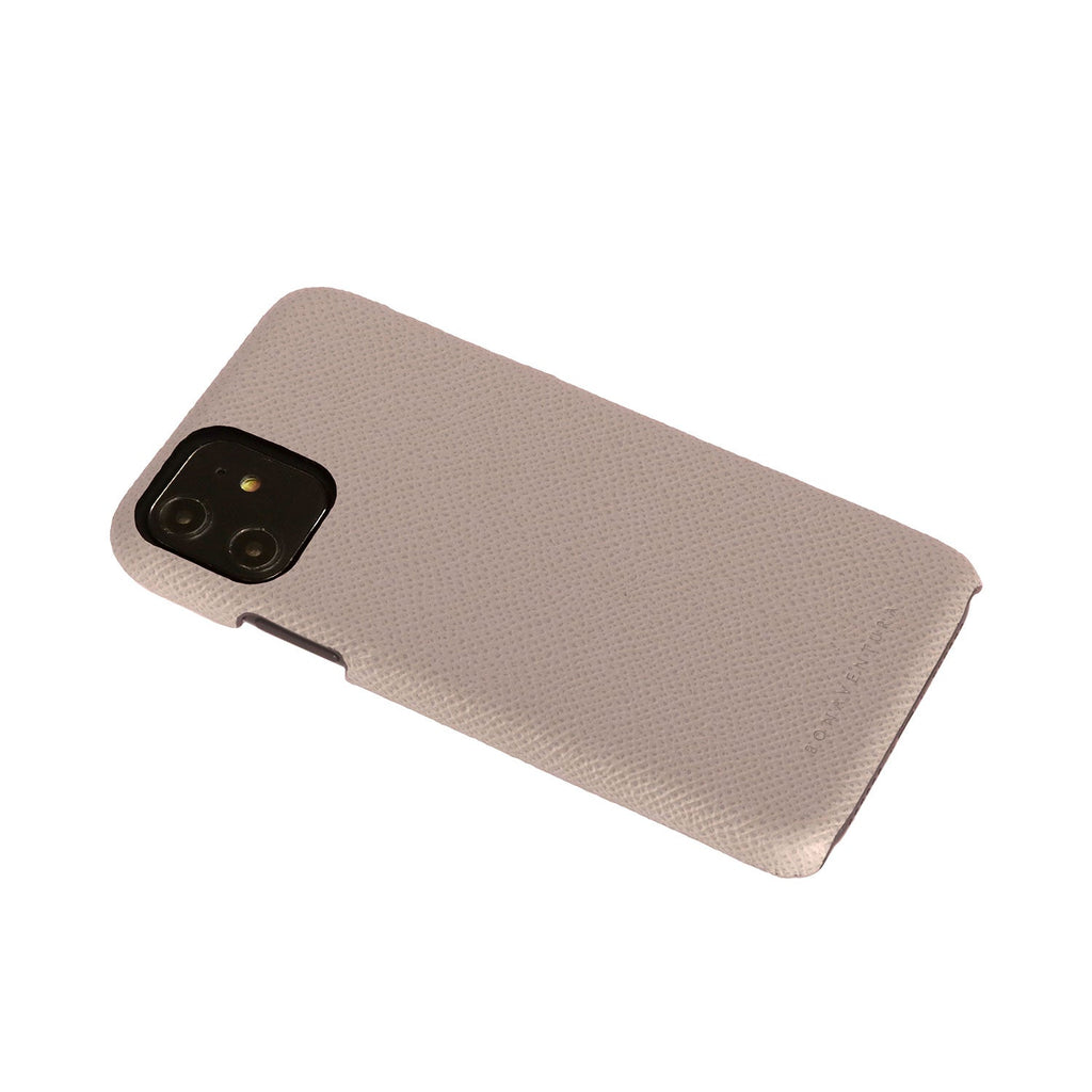 iPhone 11 Back Cover Case Nobile Leather (Greige)