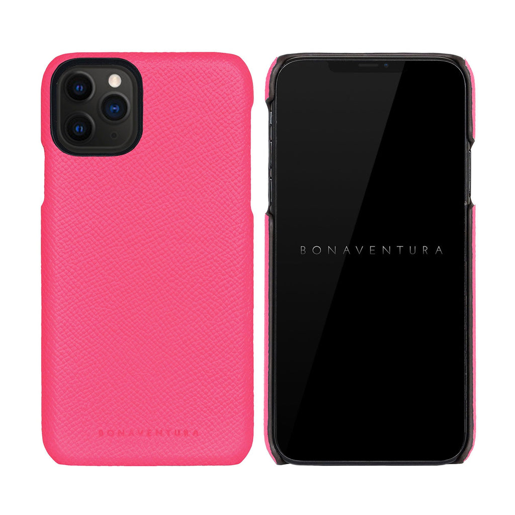 iPhone 11 Pro Back Cover Case Nobile Leather (Fuchsia Pink)