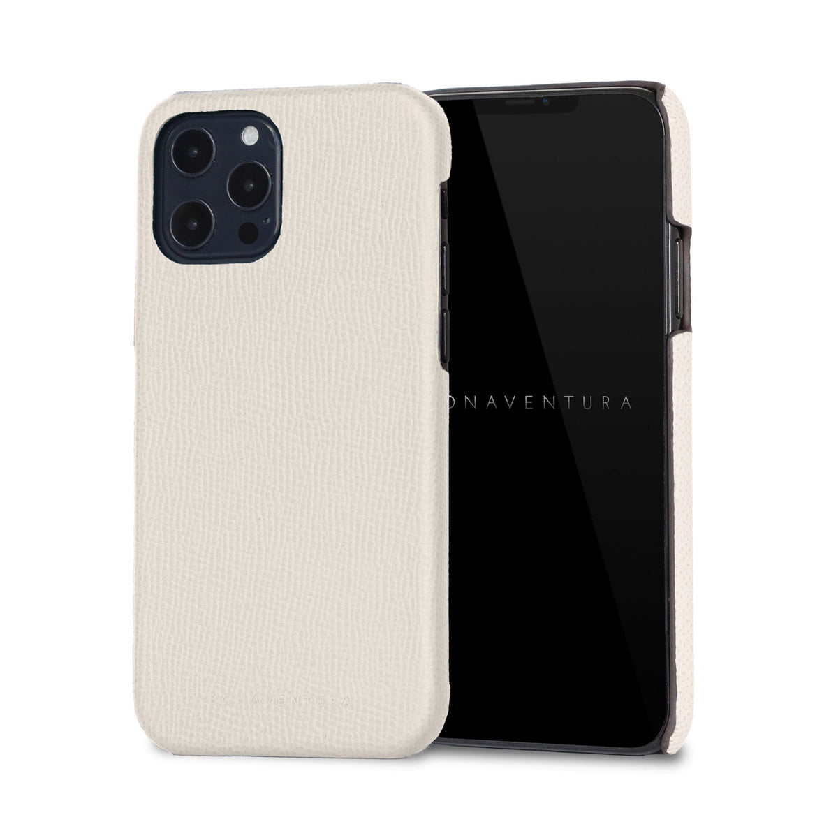 iPhone 12 / 12 Pro Back Cover Case Nobile Leather (White)