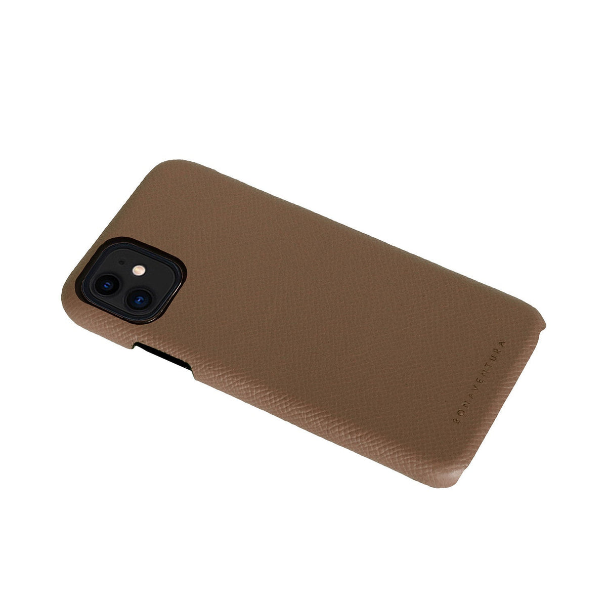 iPhone 12 mini Back Cover Case Nobile Leather (Etoupe)
