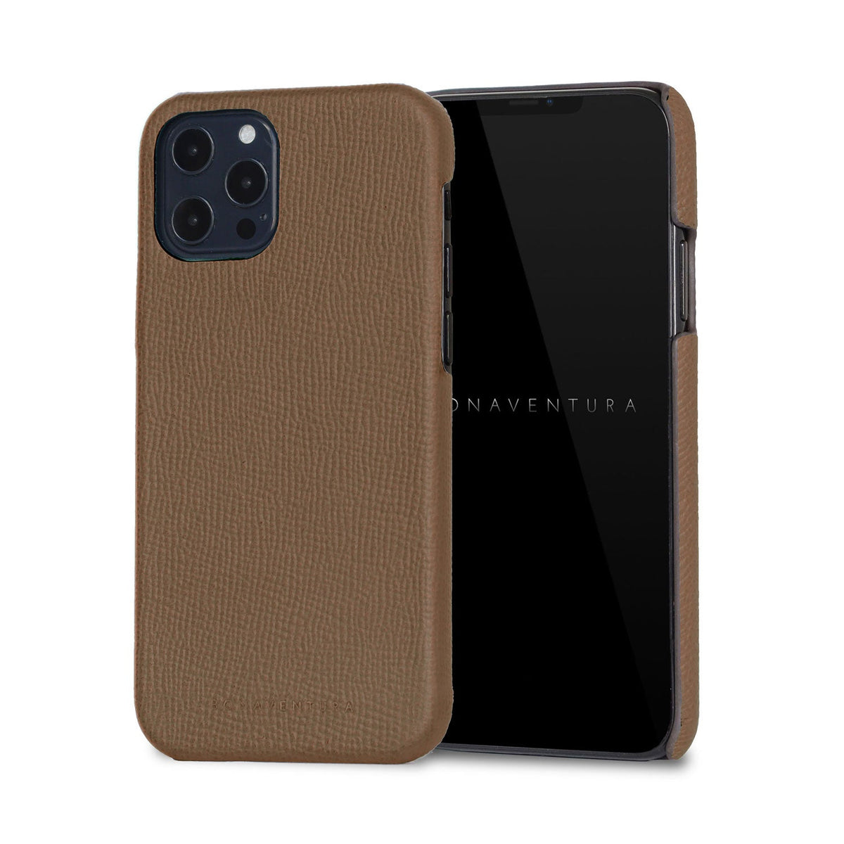 iPhone 12 Pro Max Back Cover Case Nobile Leather (Etoupe)
