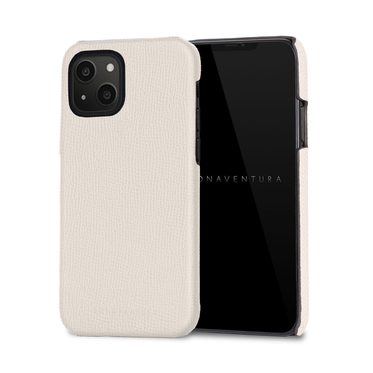 iPhone 13 Back Cover Case Nobile Leather (White)