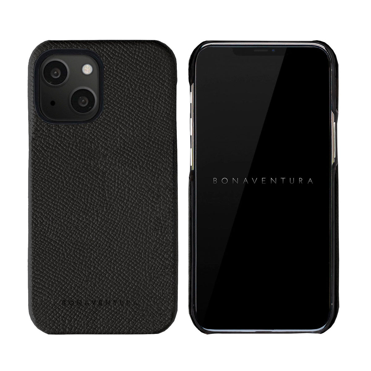 iPhone 13 mini Back Cover Case Nobile Leather (Black)