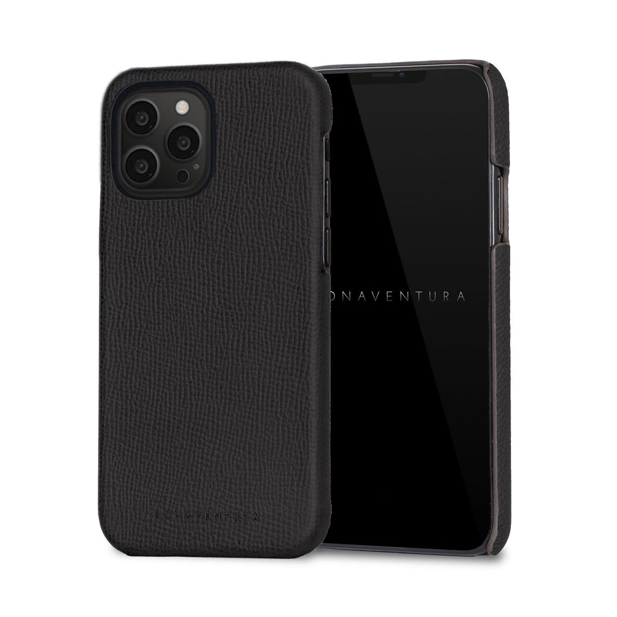 iPhone 13 Pro Back Cover Case Nobile Leather (Black)