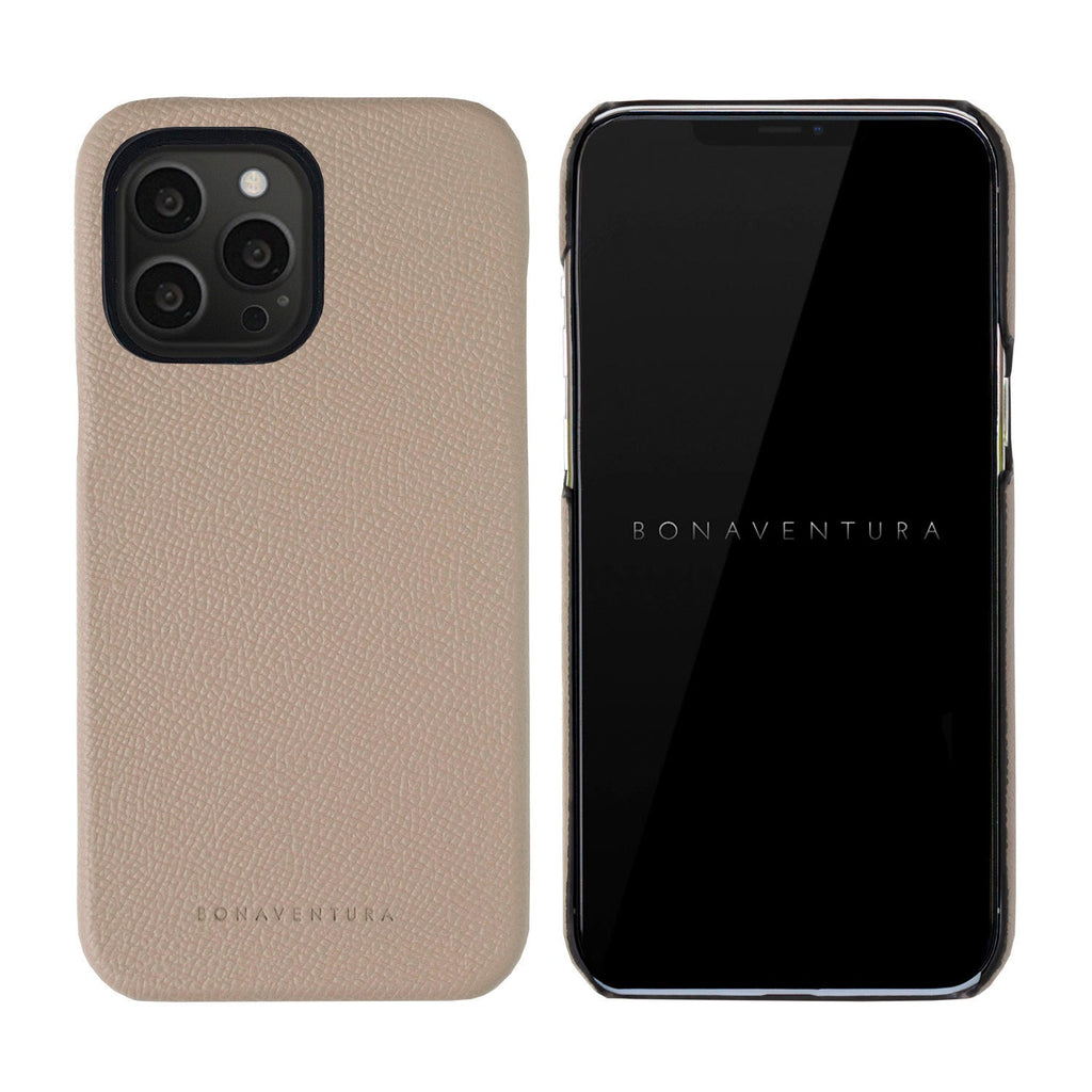 iPhone 13 Pro Back Cover Case Nobile Leather (Greige)