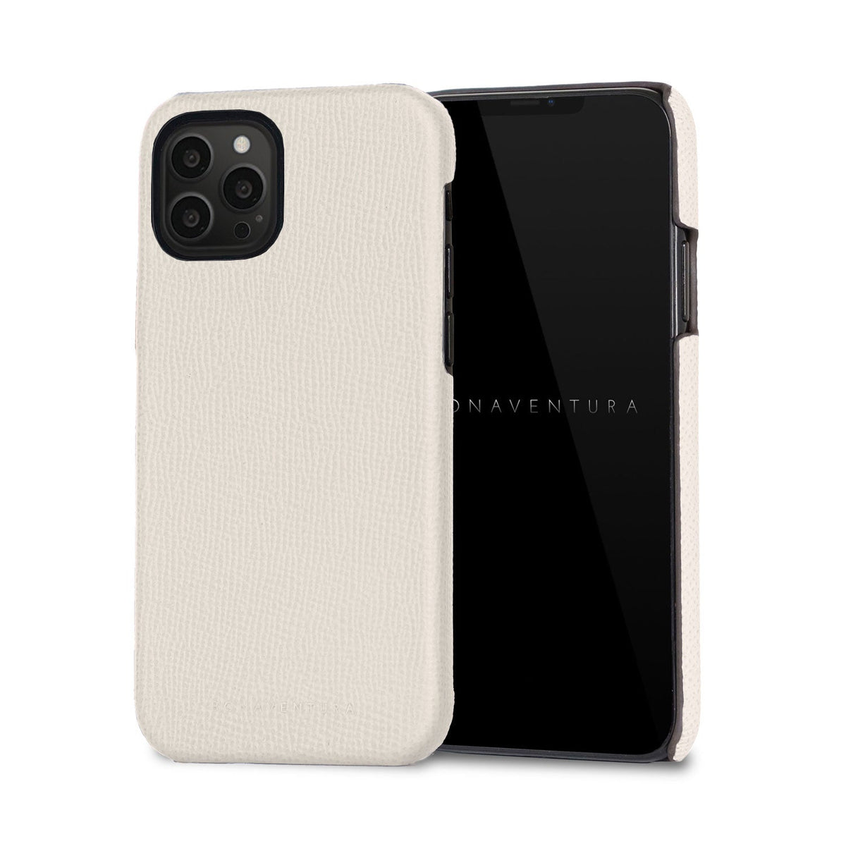 iPhone 13 Pro Max Back Cover Case Nobile Leather (White)