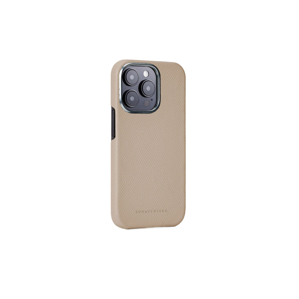 iPhone 15 Pro Back Cover Case Nobile Leather (Greige)