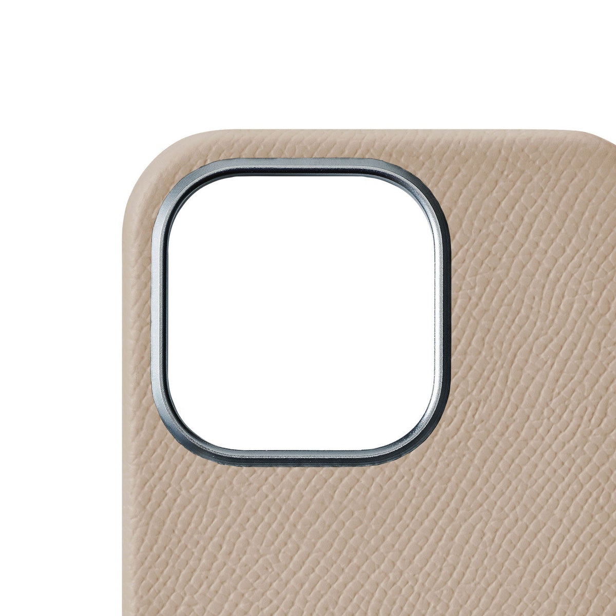 iPhone 15 Pro Back Cover Case Nobile Leather (Greige)