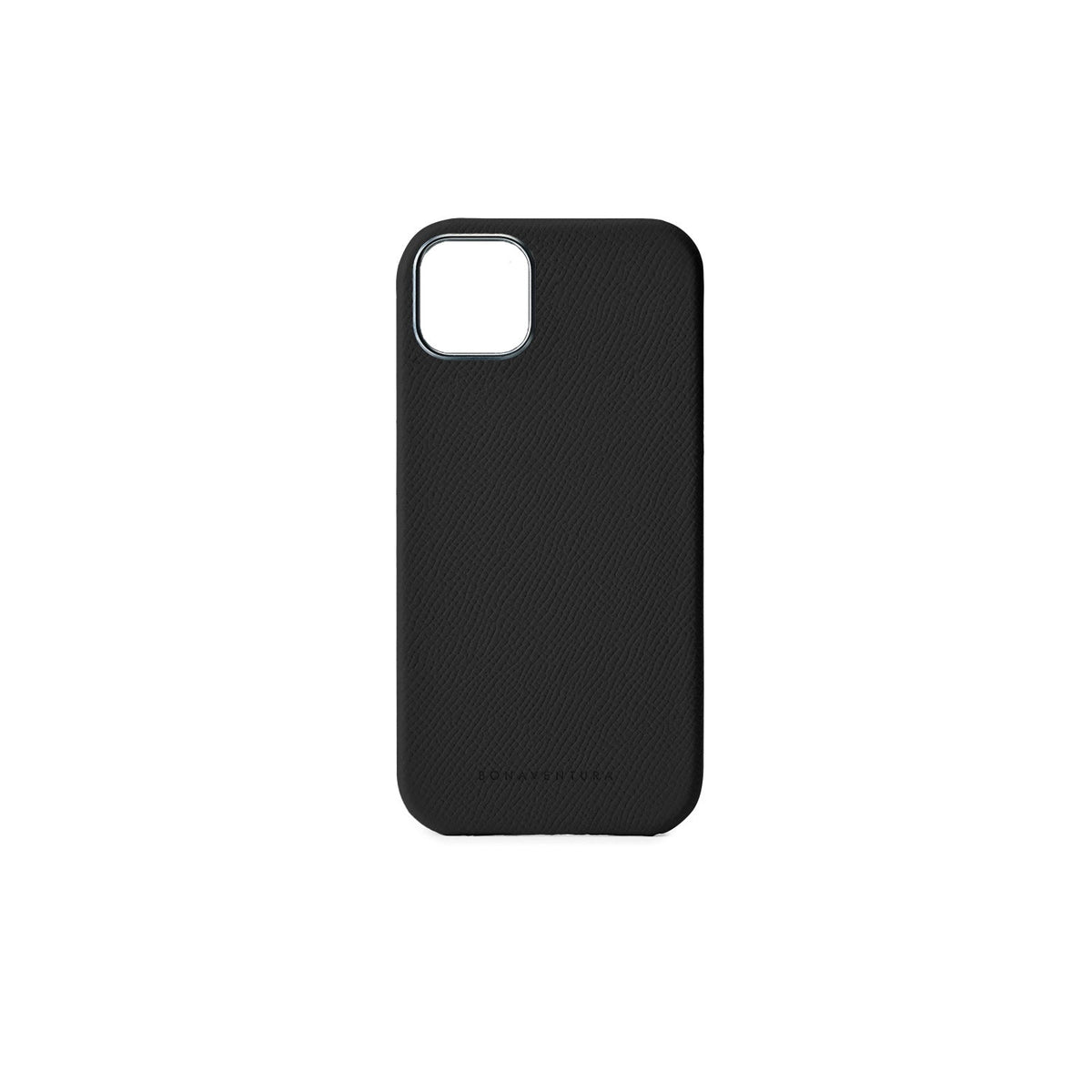 iPhone 15 Plus Back Cover Case Nobile Leather (Black)