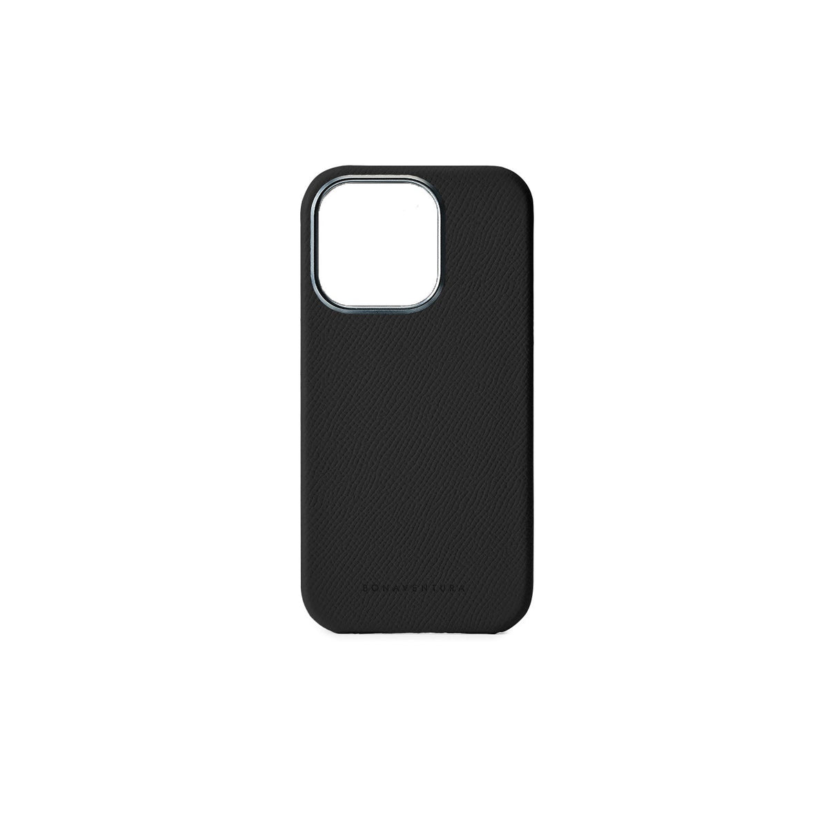 iPhone 15 Pro Max Back Cover Case Nobile Leather (Black)