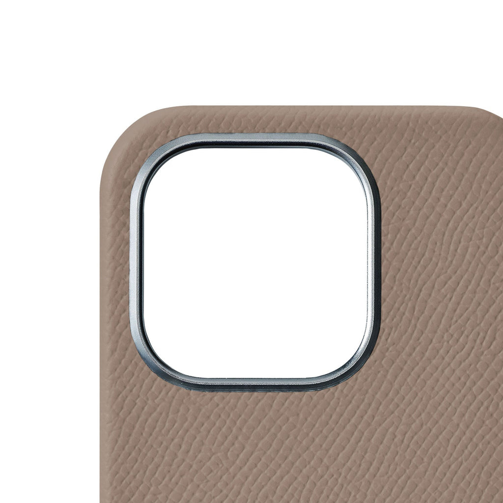 iPhone 15 Pro Max Back Cover Case Nobile Leather (Etoupe)