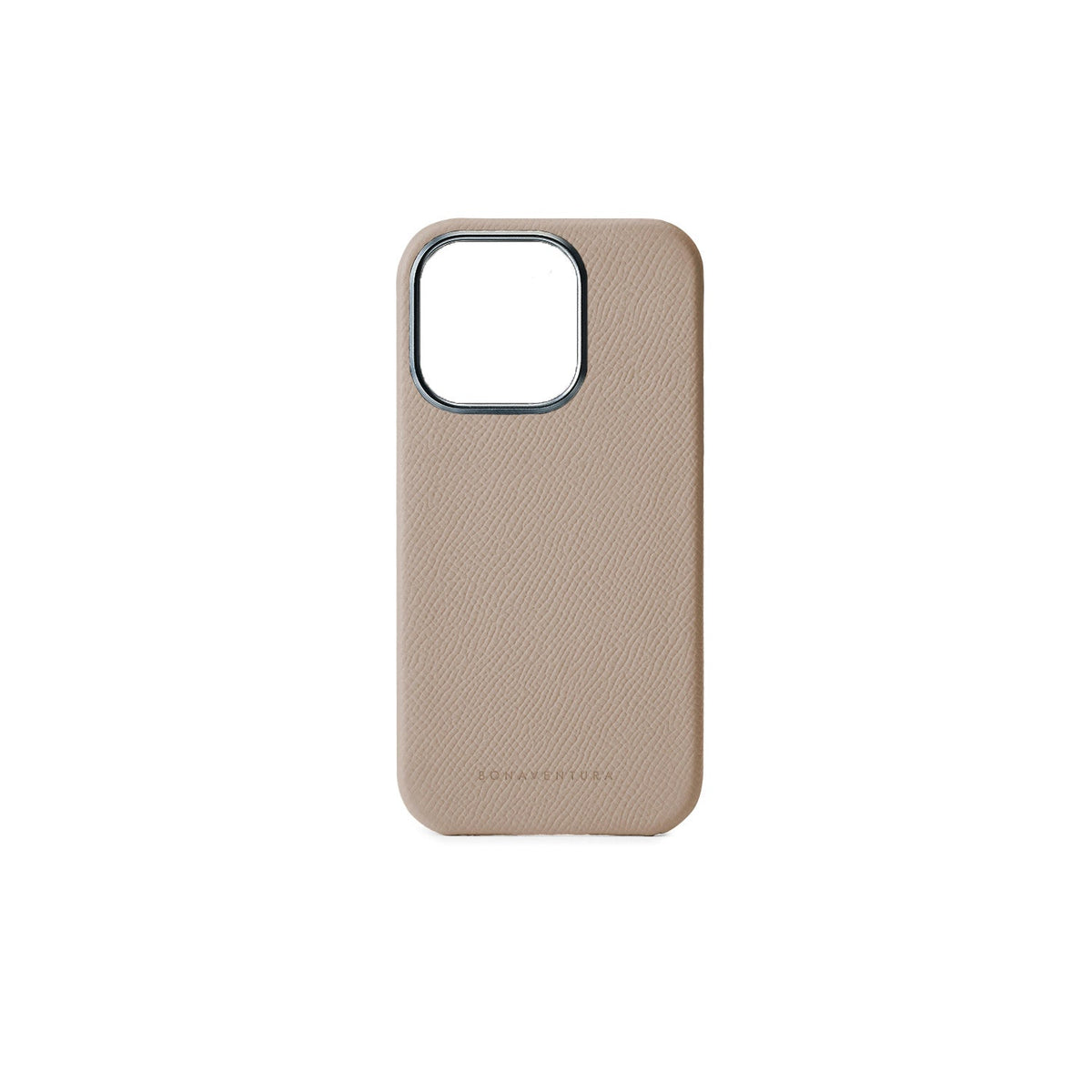 iPhone 15 Pro Max Back Cover Case Nobile Leather (Greige)
