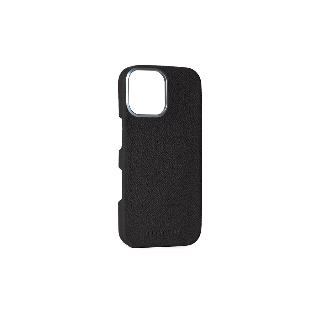 iPhone 16 Pro Max Back Cover Case Nobile Leather (Black)