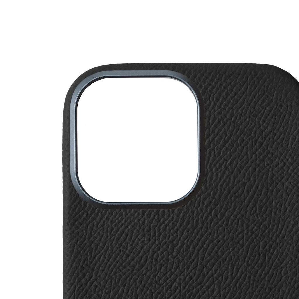 iPhone 16 Pro Max Back Cover Case Nobile Leather (Black)