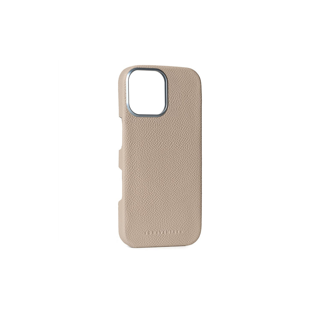iPhone 16 Pro Max Back Cover Case Nobile Leather (Greige)