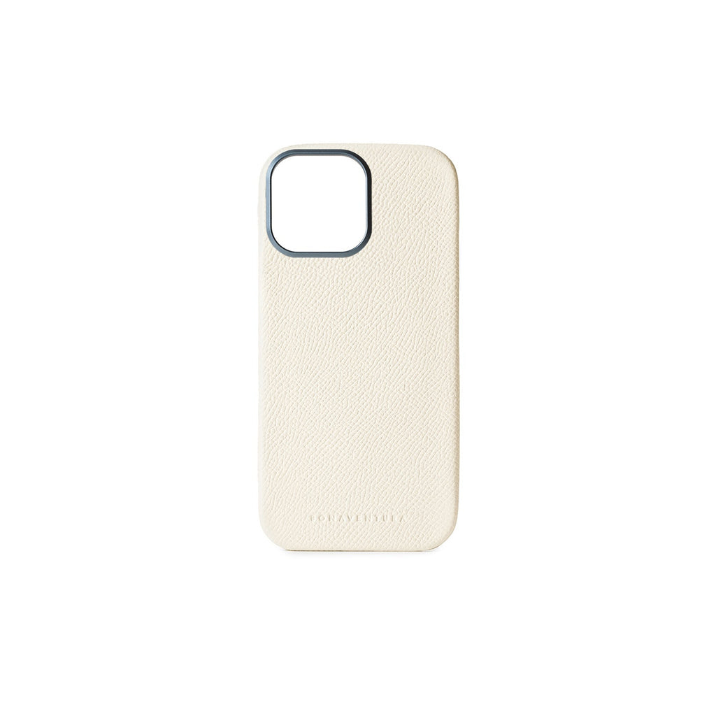 iPhone 16 Pro Max Back Cover Case Nobile Leather (White)