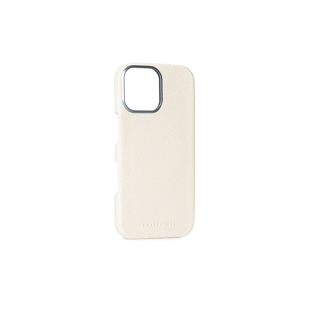 iPhone 16 Pro Max Back Cover Case Nobile Leather (White)