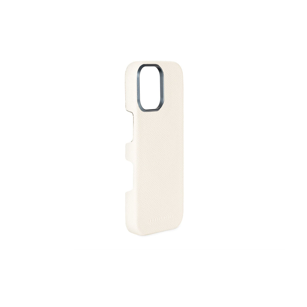iPhone 16 Pro Max Back Cover Case Nobile Leather (White)