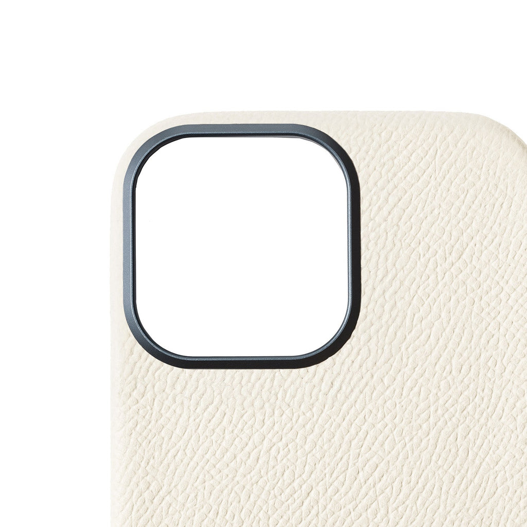 iPhone 16 Pro Max Back Cover Case Nobile Leather (White)