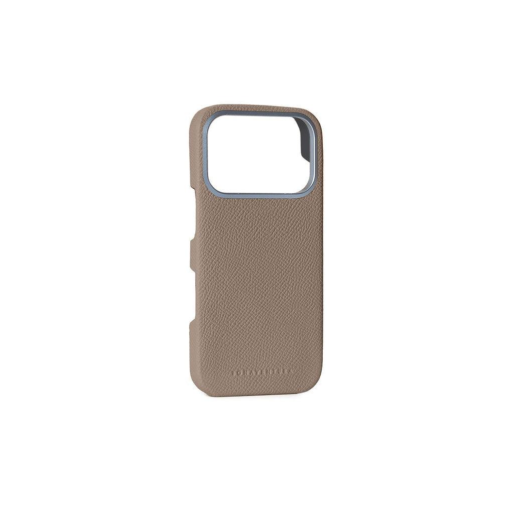 iPhone 17 Pro Back Cover Case Nobile Leather (Etoupe)